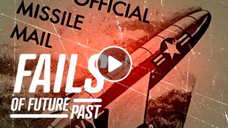 PopMech's tweet photo. WATCH: The impractical way we almost sent mail | Fails of Future Past https://t.co/8sMrTADzbB #MissileMail https://t.co/uSdJLzcpbL