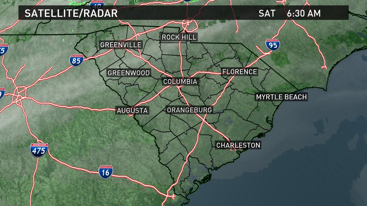 Here is the current south carolina satellite/radar composite image. 