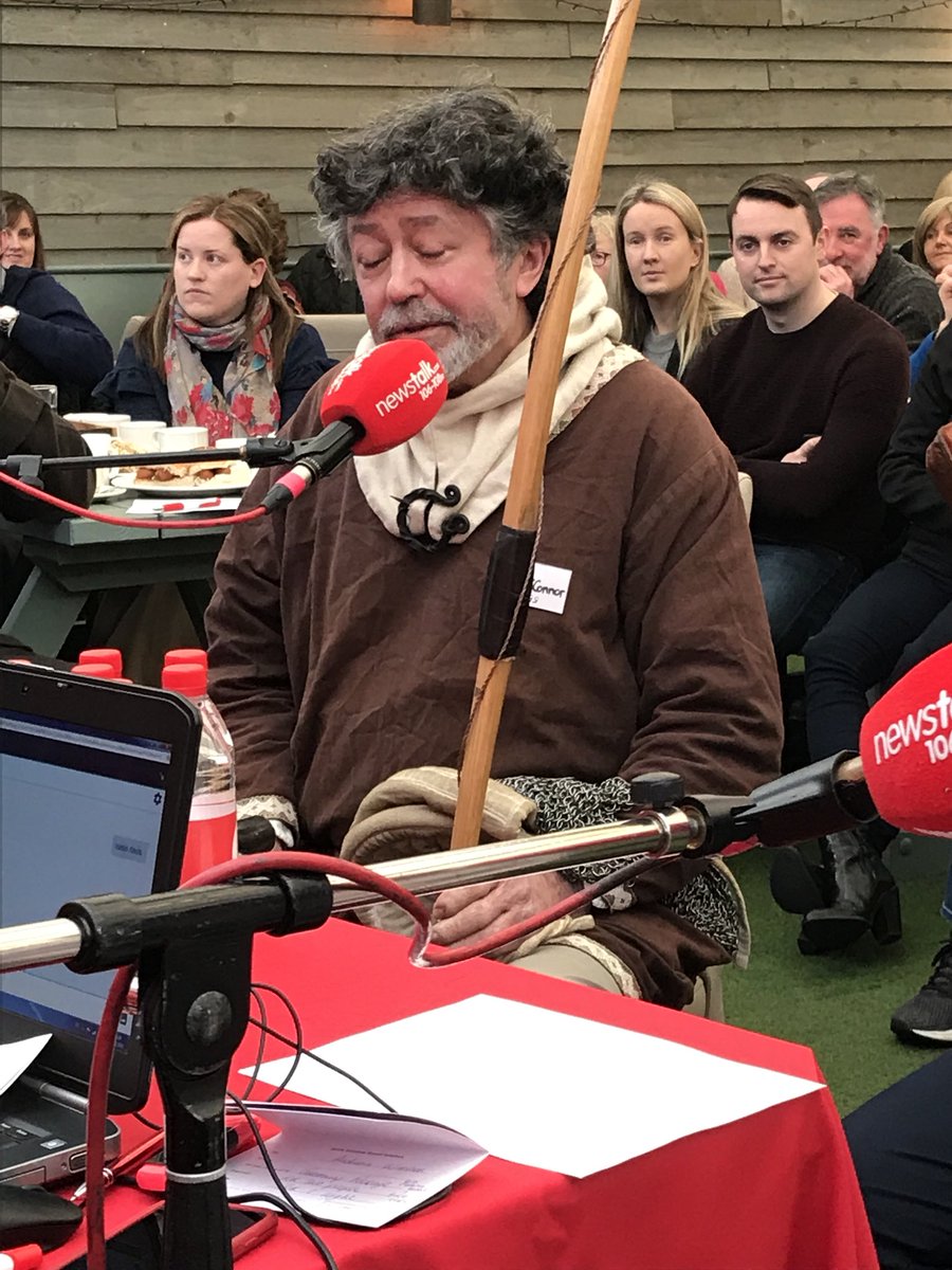 We’re joined now by Peter O’Connor from Experience Medieval Archery, undoubtedly our best dressed guest of the day