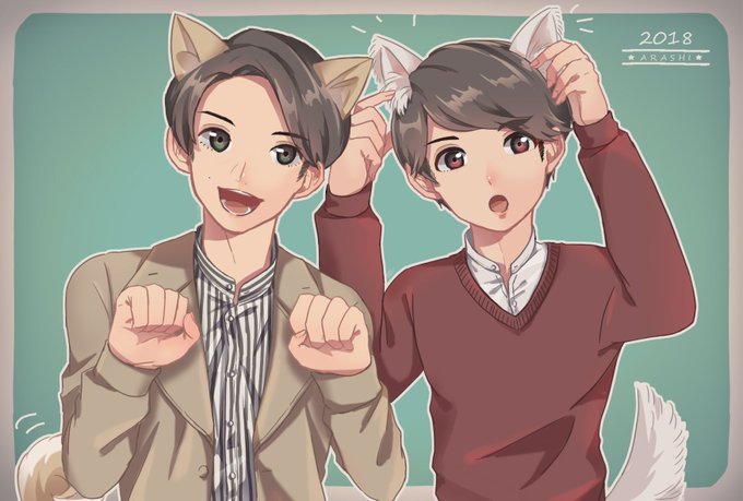 年男ふたりのtwitterイラスト検索結果