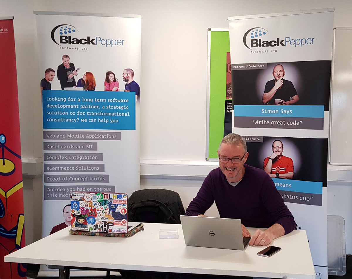 s_a_jones's tweet photo. @WarwickTECH are running WarwichHack 2018, and @BlackPepperLtd are sponsoring again this year, along with @PCMSGroup and @esriuk Good luck to all the teams. https://t.co/b07Hes7a79