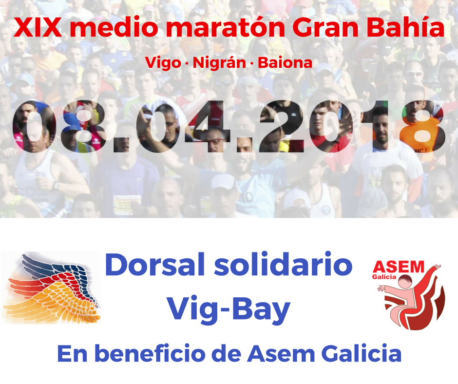 AseMgalicia's tweet photo. Comparte y dile a todos tus amigos que el domingo 8 de abril tendrá lugar la XIX edición de la @VigBay que dedica su dorsal solidario a @AseMgalicia. ¿Nos ayudas a consiguir que este evento sea un éxito y dar visibilidad a las enfermedades neuromusculares?
https://t.co/hOyB8Fca8A https://t.co/BZOvk82gy2