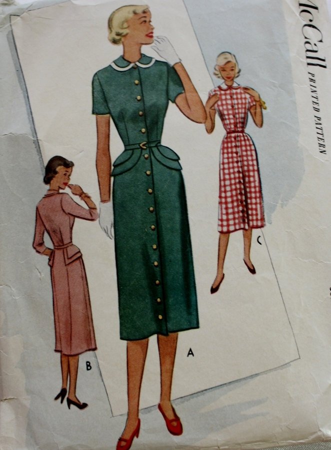 sueforgetmenot's tweet image. Peplum Dress Sewing Pattern / Button Front- Wiggle / McCall 8409 / Vinta… tuppu.net/cc9444e5 #Etsy #ButtonFront
