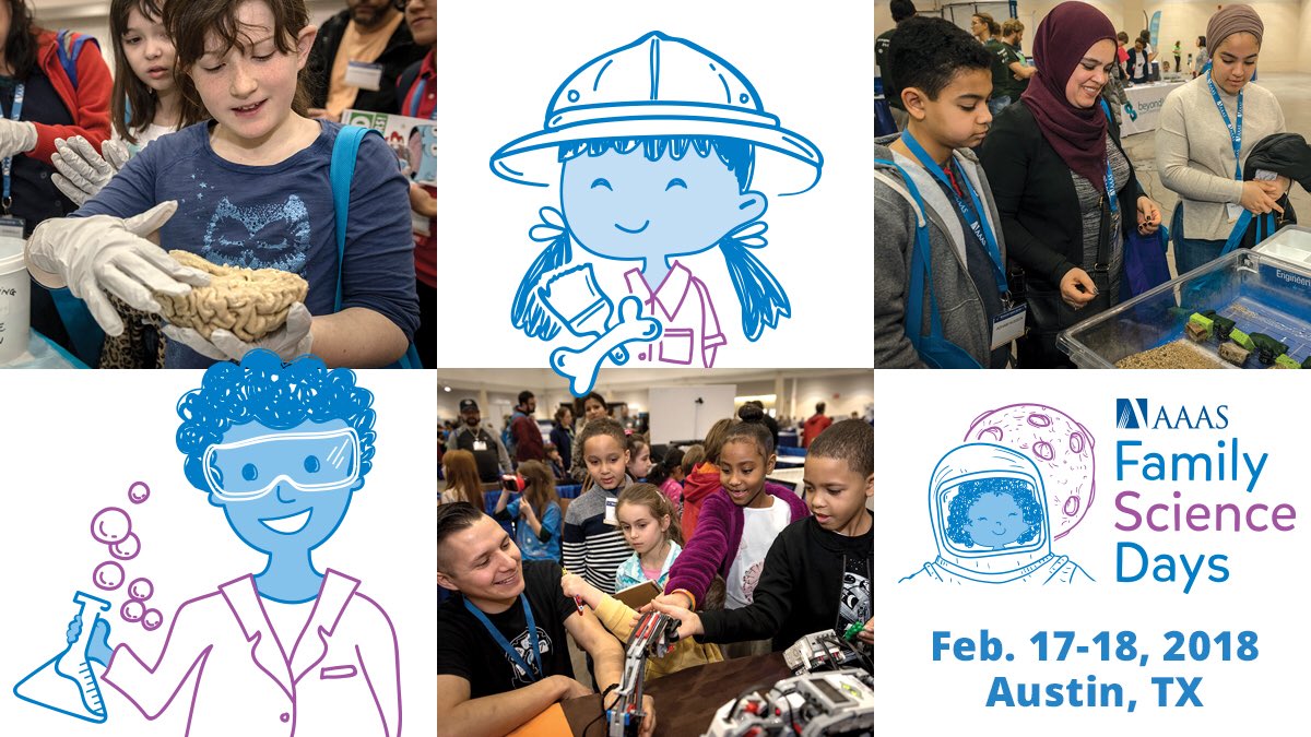 We’ll be at the Austin Convention Center 11-4 Sat and Sun for Dumpster tours and science demos #AAASmtg #FamSciDays