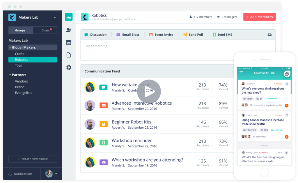 Mobilize_io's tweet image. Understand your members and manage them with a click of a button.  #Mobilize 2.0 #MemberDatabase 👉🏽 bit.ly/2EwEU8V