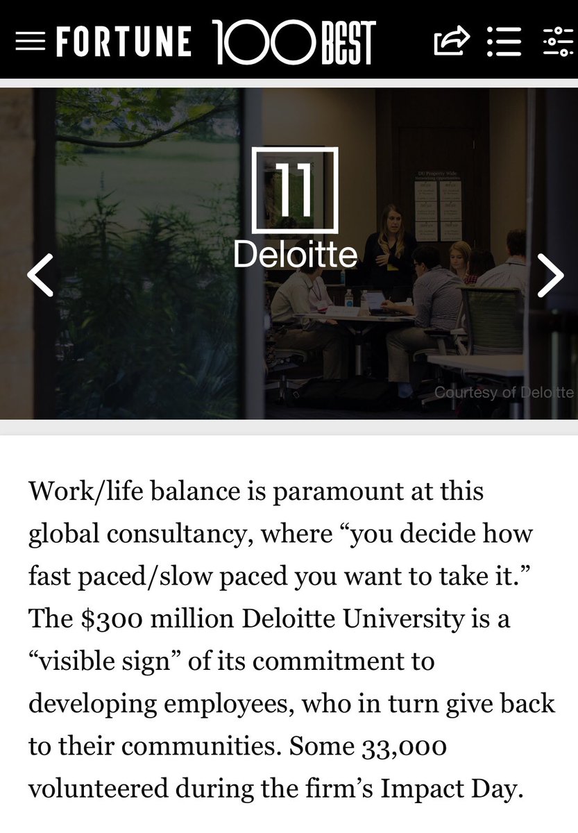 GreenDotMike's tweet photo. Deloitte University is nice, but it was the brisket and the Texas style Mac and Cheese at the DU Barn that tipped us to number 11 this year on Fortune’s 100 Best Companies. @Deloitte https://t.co/8nVW2shxhO https://t.co/sicxNmcOhU