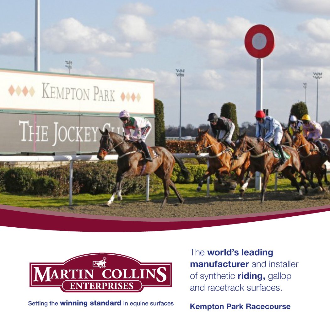 MCE_Surfaces's tweet photo. Famous Places by Martin Collins.
In 2006, Martin Collins Enterprises installed the first Polytrack® surface at Kempton Park. 10 years later it was rejuvenated to increase its performance and longevity.
#racing #polytrack #equinesurfaces #kemptonparkrace https://t.co/B3voHJ6gdn