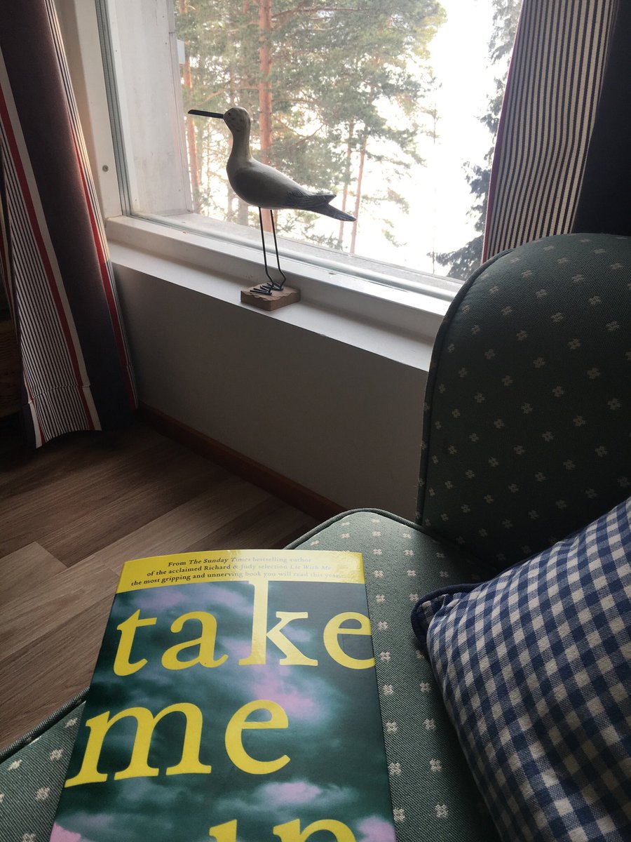 suziedoore's tweet image. Reading the new @SabineDurrant in Finland, living my best life 🙏 #TakeMeIn