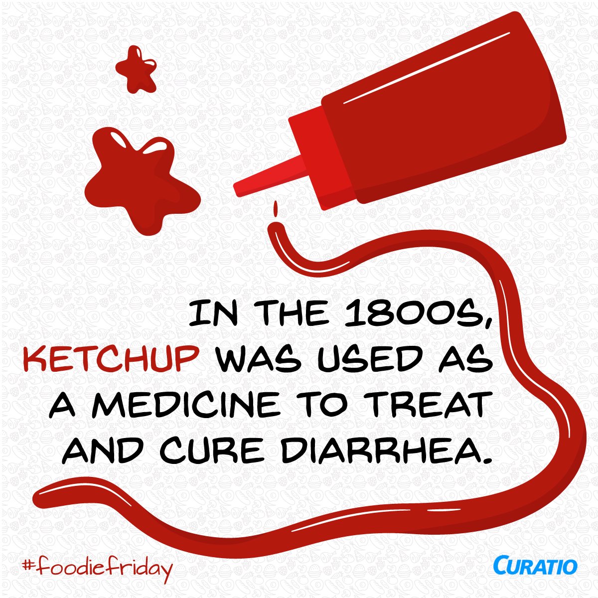 CuratioOfficial's tweet photo. Weird food facts related to food that we eat every day.
#FoodieFriday #Ketchupfacts #Ketchup https://t.co/1wJdanhjyy