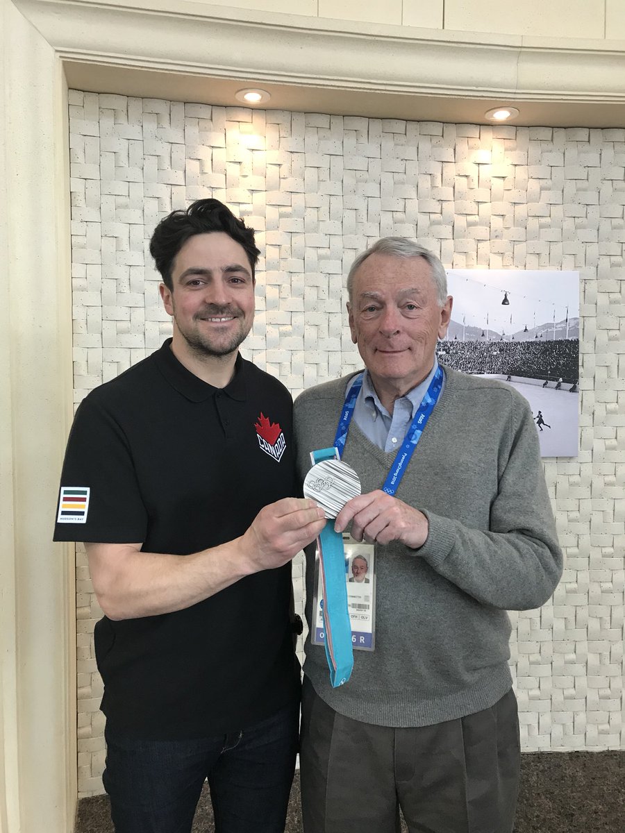 Silver lining moment to share this medal with clean sport crusader, Dick Pound. The world is listening. I'm proud to add my voice - and on-ice results - to the conversation as a nod to those who have come before me, and those who will follow after me. #cleansport #Olympics