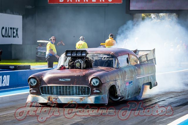 HighOctanePhoto's tweet photo. Great to see Jon Ferguson and Matilda on track here at the #PerthMotorplex - I've somehow managed to miss every previous attempt by Jon to take this car down the track, so I'm extra happy to have gotten this shot today.. #Chevrolet #55Chev #TriFive #Dragโฆ https://t.co/zcp5XLJk1F https://t.co/4T1KP5AL7G