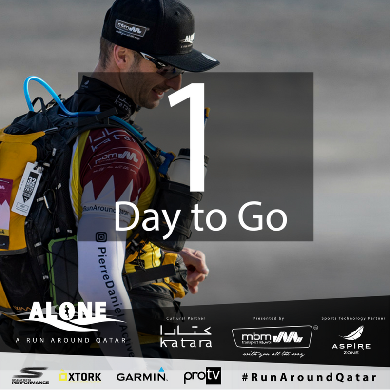 runaroundqatar's tweet photo. Just 1 day left to go. The time has arrived Pierre is gearing up for #RunAroundQatar without any support in less than 24 hours. #run #running #ultrarunner #ultrarunning #inthenameofsheikhtamim #doha #qatar #fitnessmotivation #healthylife #activelife #ultramarathon #kids #cheering https://t.co/Xe5kLm6JC7