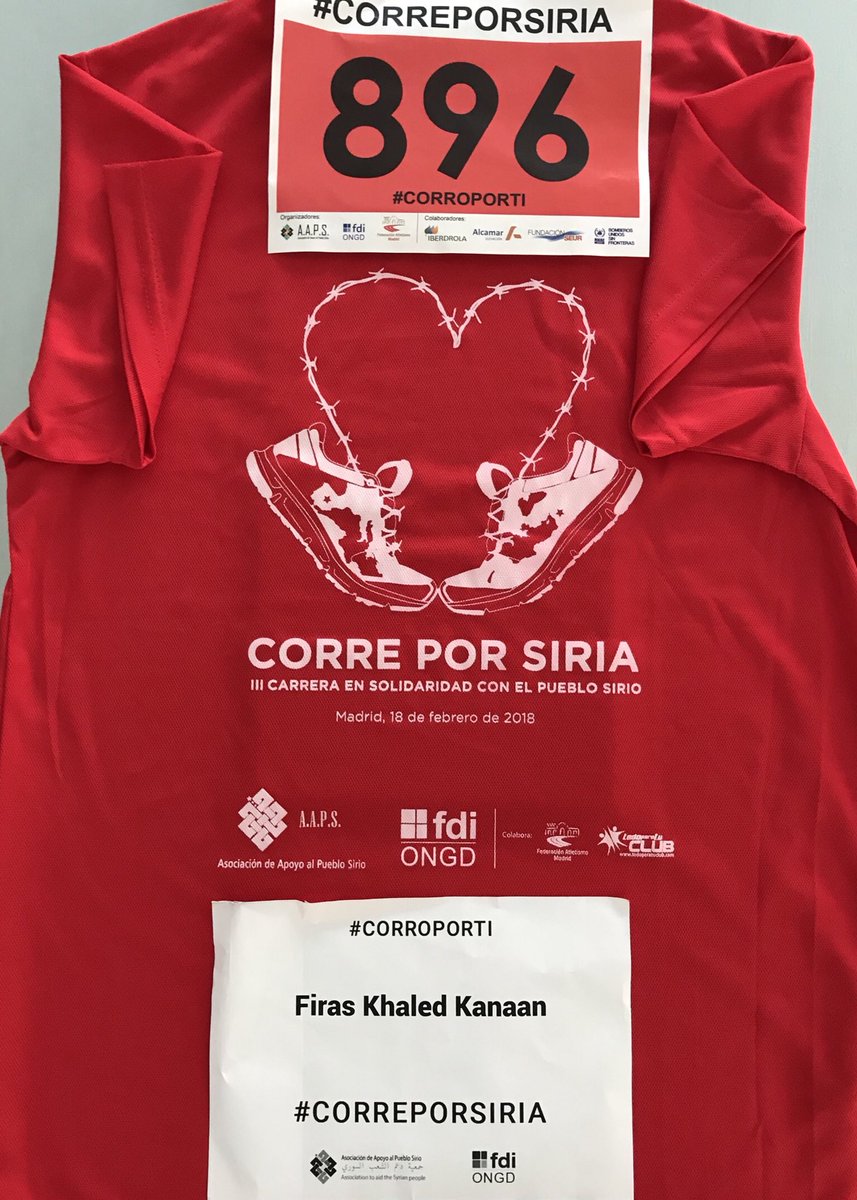Mañana corremos por Firas Khaled #CORREPORSIRIA
