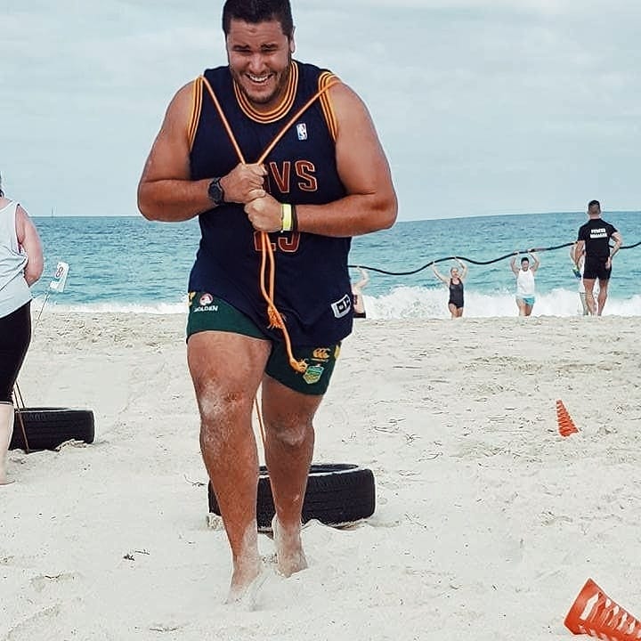 cutsfromlloyd's tweet photo. Getting sweaty and sandy with your mates is one of the best ways to start your Saturday! #LJS16 https://t.co/OAvl66pZZD