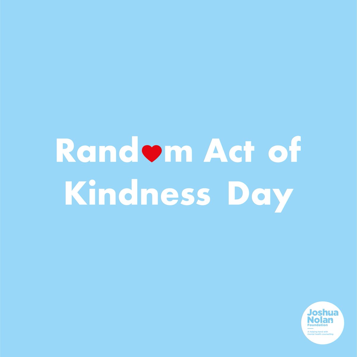 Today we challenge all our JNF followers to carry out a #randomactofkindness today. May it be helping an elderly person with their shopping, giving a gift to a homeless person or simply #donating to your local #charity.