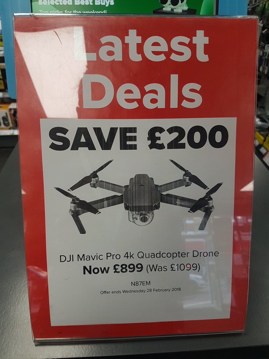 Maplin_PUT's tweet photo. Morning #Putney.  Want a good deal on #DJIdrones ?We have amazing prices on Mavic &amp; Mavic Combo !  #Maplin #WeDoMore https://t.co/29F7HEvlhl