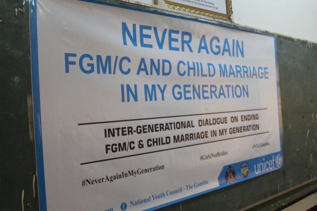 Sulaymanceesay1's tweet photo. Good morning from, the North Bank Region town of Kerewan. we are getting ready for another intergenerational dialogue on #Ending #FGM/C &amp; #ChildMarriage in my generation, organised by @GambiaNYC with funding frm @UNICEFGambia @Mokendeh1 @MOYSTheGambia #NeverAgainInMyGeneration https://t.co/KmacXwmaAJ