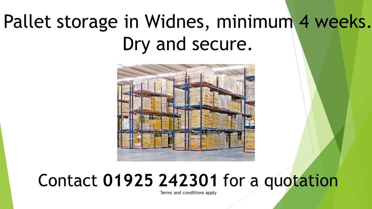 ClovemeadWorks's tweet photo. Pallet storage space available at our Widnes depot please call  for more information. https://t.co/BQIyf6RN4s