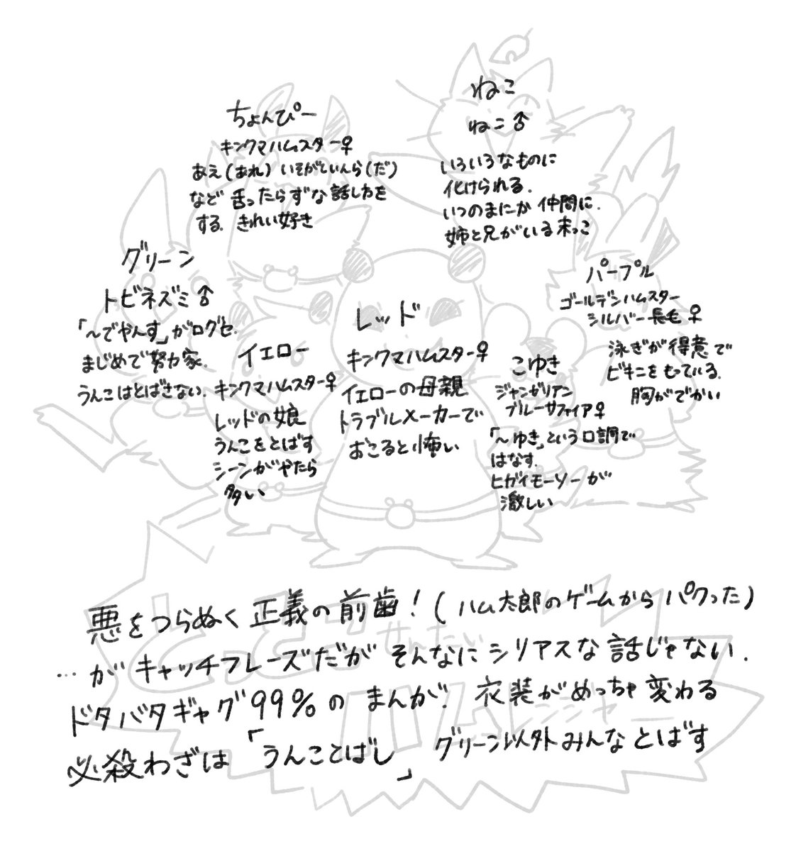 小4～6にかけて描いていた漫画です 