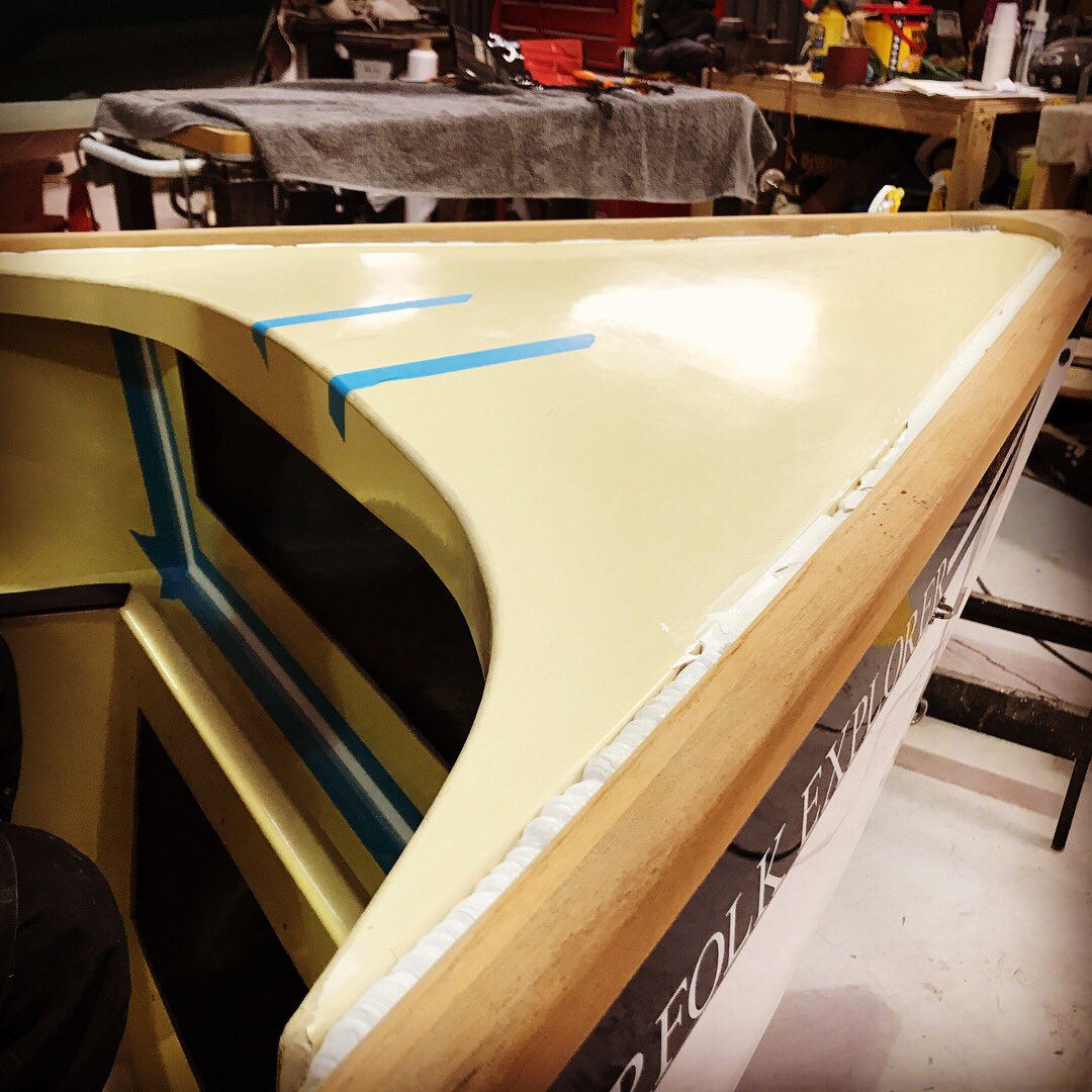 ntboatyard's tweet photo. Fitting a #foredeck to a #NorfolkExplorer. These #motorboats are the perfect #gentlemanslaunch #tender for your #yacht. They’d also be perfect for as a #Riverboat, #picnicking on the #water with your #family https://t.co/z8L3jh5gIb