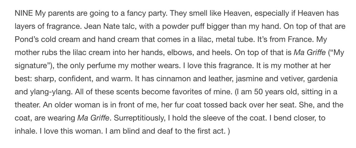 InvisiblStories's tweet photo. Beautiful piece on @lennyletter from @AmyBloomBooks, on the scents we carry with us: https://t.co/pbr26wTPsR https://t.co/18sfSFvd2V