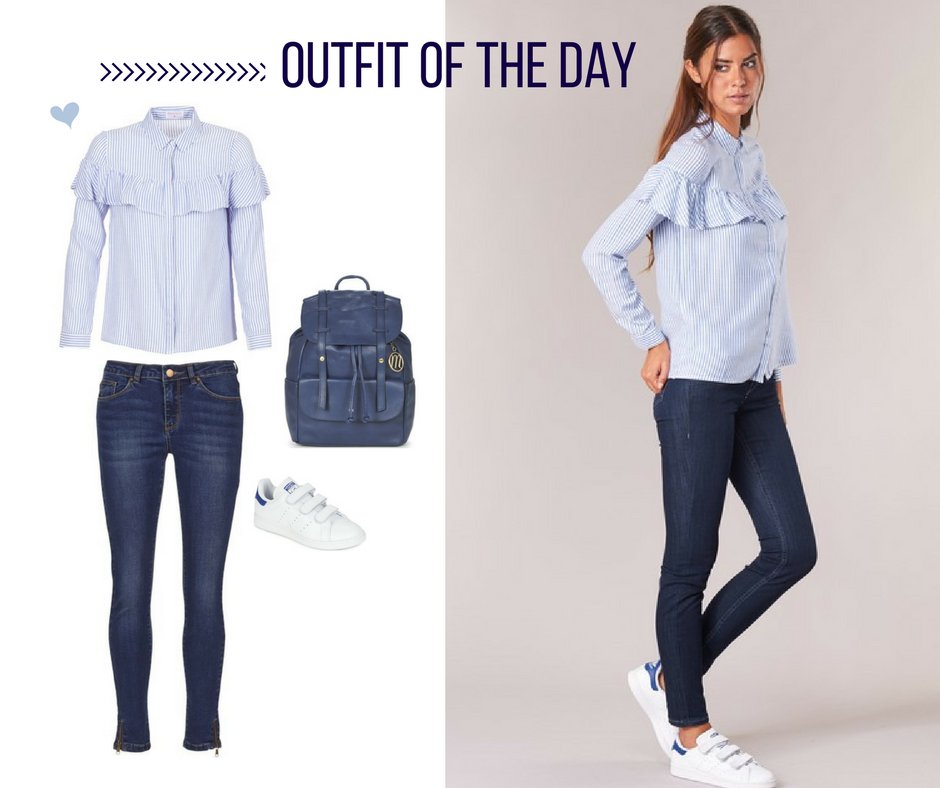 Spartoo's tweet photo. La vie en bleu 💙
#MoonyMood #Adidas #Yurban
Jeans - réf. 3900568 / Blouse - réf. 6294209 / Sac - réf. 6341201 / Sneakers - réf. 3654151 https://t.co/vFdVJaAUBp