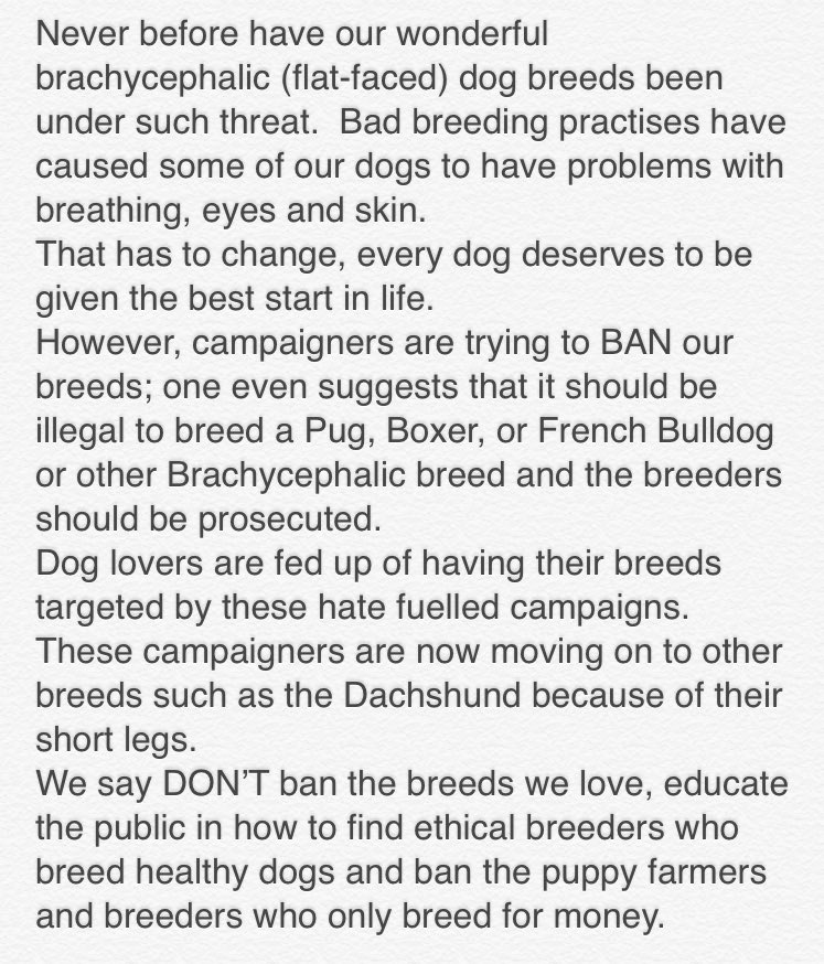 SaveOurBreeds's tweet photo. LOVE NOT HATE, SAVE OUR BREEDS MARCH! 

#dogsoftwitter #bulldog #pug #puglife #frenchie #frenchbulldog #doglife #SaveOurBreeds #LoveNotHate https://t.co/zNNRFKzgGU