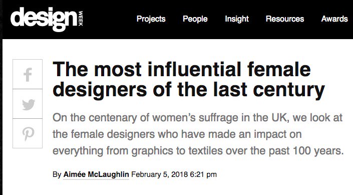 asociaciondica's tweet photo. Las diseñadoras más influyentes del último siglo. Un artículo de @Design_Week que compartimos vía @adgfad -> https://t.co/IBrkqAYwtJ https://t.co/WOM2dESN5v