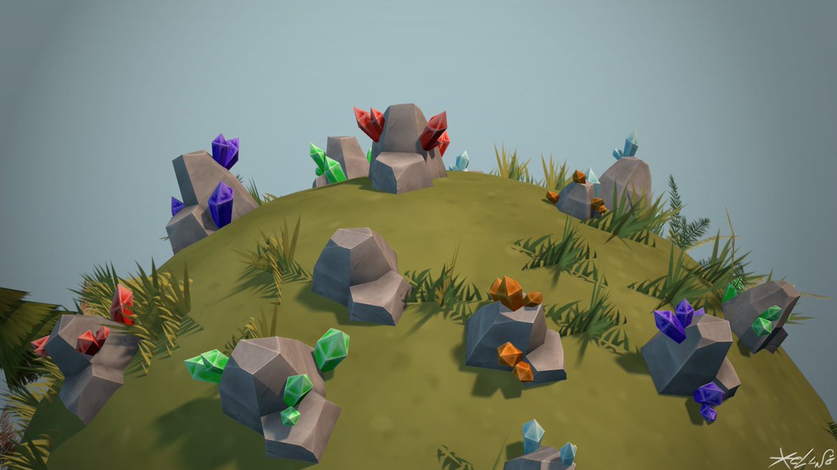 Mooore rocks!! ❤️

youtu.be/GVJcAOdQEag
#handpainted #screenshotsaturday #lowpoly #blender3d #rocks