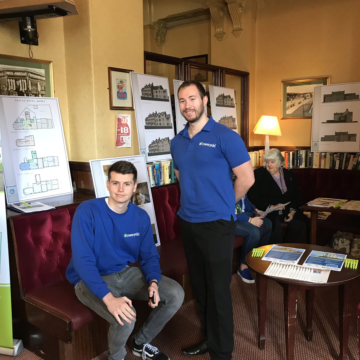 CastleviewHub's tweet photo. A great spread and plenty of information here at the #CastleHotel today. Come and let us know your views on the future of the Castle. #Barry #Regen #pub https://t.co/kHlU9dA5mq