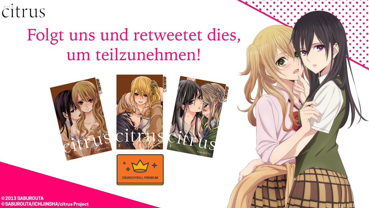 Crunchyroll_de's tweet photo. Ihr mögt citrus? Dann ist das eure Chance, eines von zwei Paketen zu gewinnen! https://t.co/AYNthp0moq