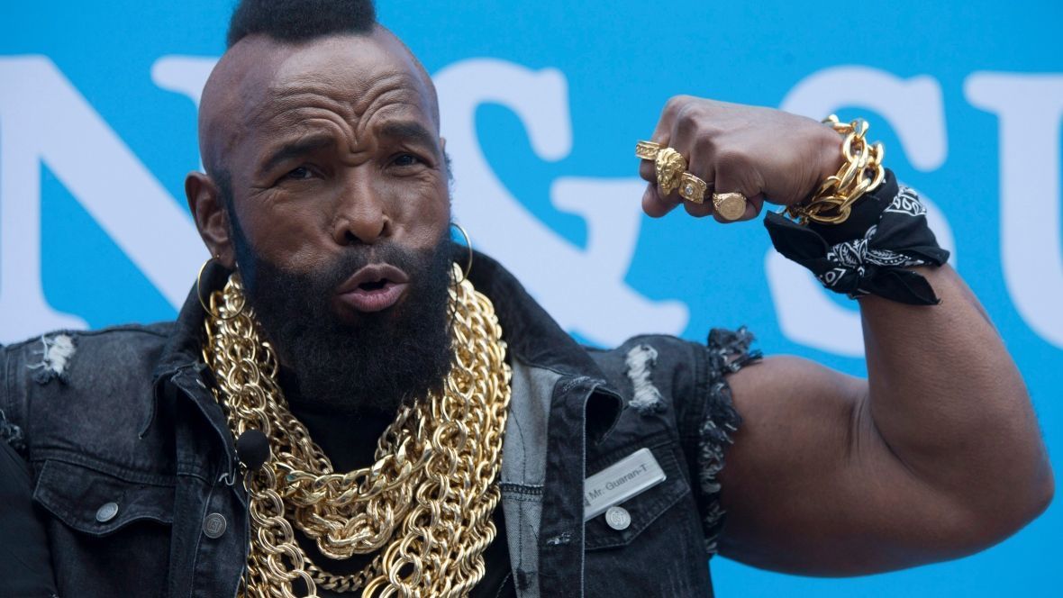 CBCNews's tweet photo. 'Controlled mayhem': Mr. T talks about his love of curling on As It Happens https://t.co/wobI7Xu8As https://t.co/DTiF1URB8F
