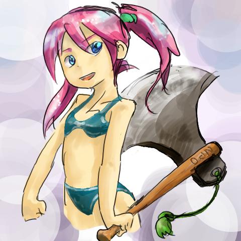 #あなたの初デジタルと現在が見たい
初便乗です。
2005← →2017
初めて買ったイラストソフトで、今でも同じの使ってます。
何でバットに刃物が付いてるのかはヨグワガンニャイ…
でも「デジタルってスゲー!」って思いながら初めて描いたのが左の絵だってことは今でもはっきり覚えてます。 