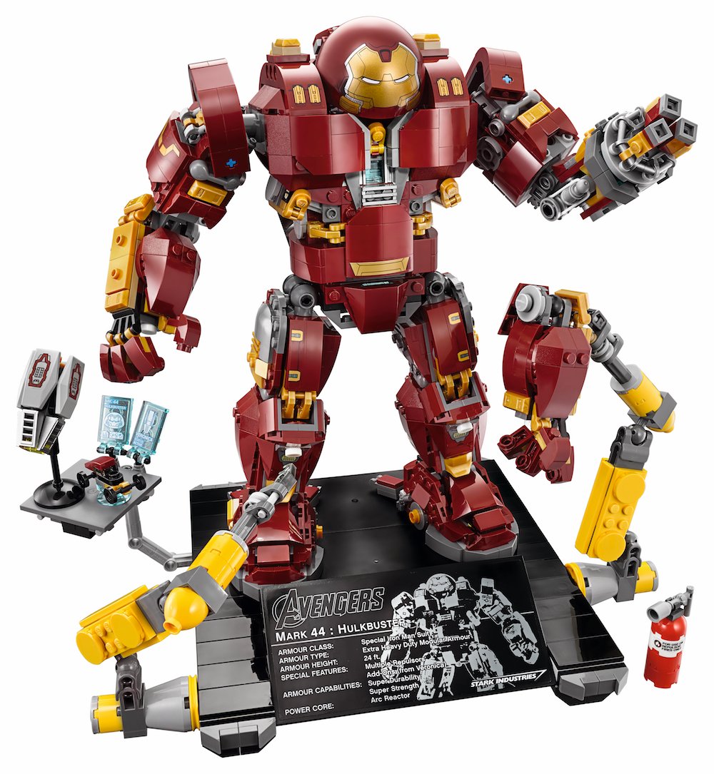 LEGO_Group's tweet photo. We're calling in VERONICA! The Hulkbuster: Ultron Edition comes smashing in on March 3rd! #LEGOMarvel #Hulkbuster #Marvel https://t.co/eSvSUiBzYL
