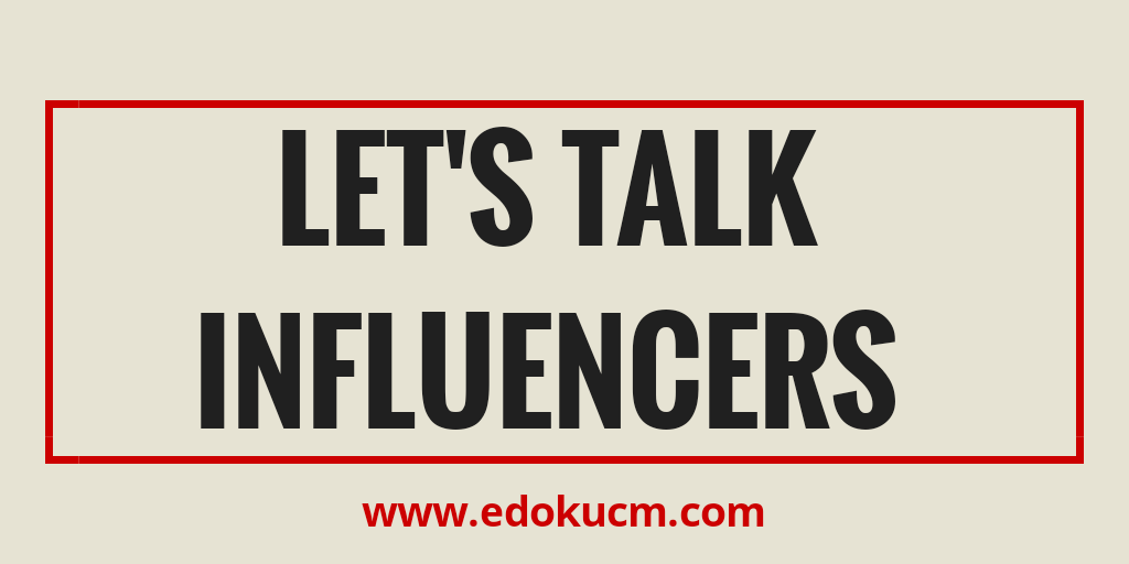 Let's have a chat

Qn. What do you consider when hiring an influencer for your brand? Is it their following? Could it be their influence? What really do you look for in an influencer?

<a href="/janetmachuka_/">Janet Machuka</a> @Komana_MN @MissManjo <a href="/Ugaman01/">UGAMAN</a> <a href="/fortunedavid/">©Fortune™💻😎 🇺🇬 🇰🇪 🇿🇦 #Digital</a> #AfricaTweetChat #Marketing