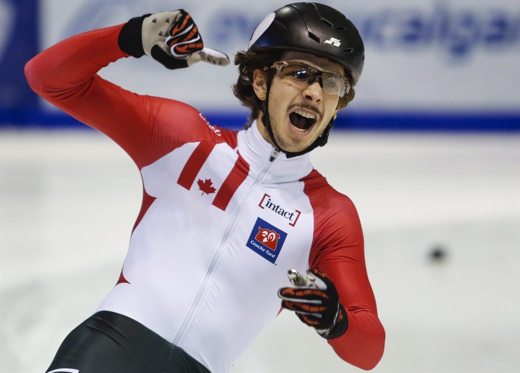 BREAKING: Canada's Samuel Girard just won gold in men's 1000-metre short-track speedskating. #OlympicGames2018 https://t.co/D2rdmFgEu1