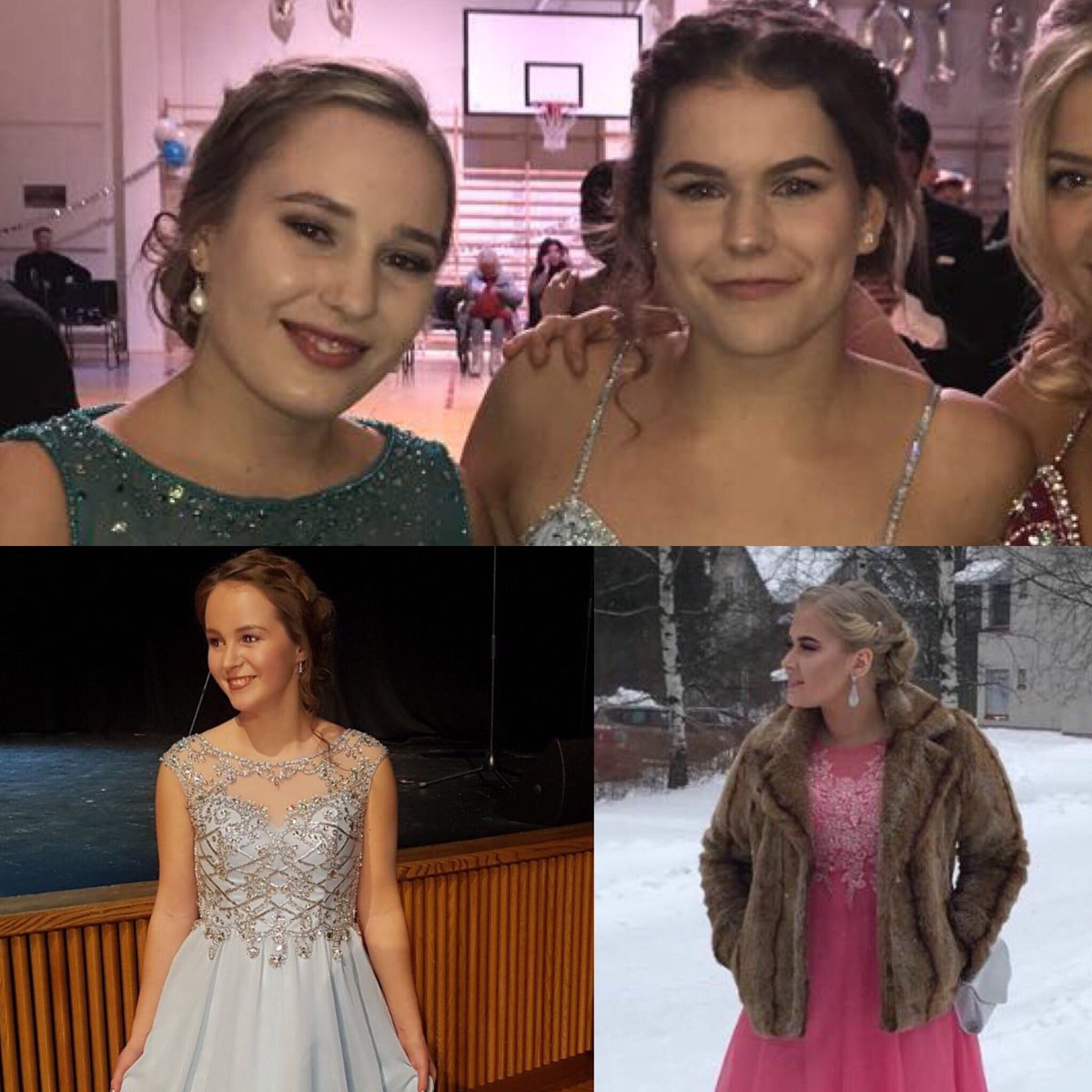 fcHonkaTB's tweet photo. Eilen osa tytöistä vaihtoi pallokentän parkettiin - oi mitä kaunokaisia pelipaitojen alta kuoriutui💃🏼😍 #vanhojentanssit #wanhat2018 https://t.co/7CRowvdOw4