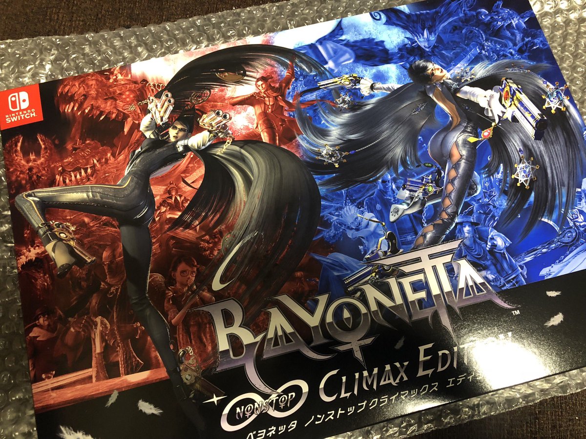 清水栄一 X 下口智裕 Pa Twitter 体調崩すわ ワンフェス行けないわでテンションダダ下がりだったところにswitch版ベヨネッタ届いて元気出た そんなボクですが実はベヨ2にデザインで参加させて頂いてたりするのでございますよ