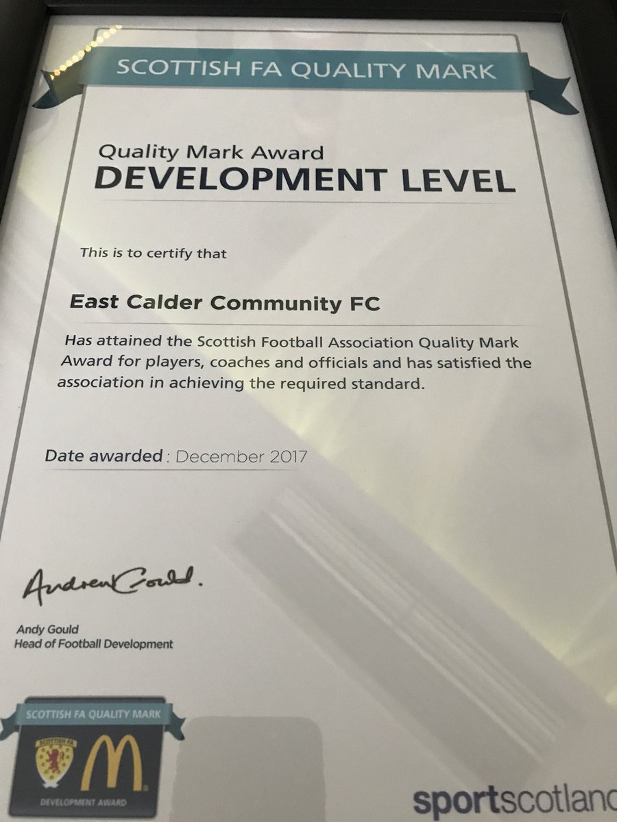 East Calder CFC tweet media