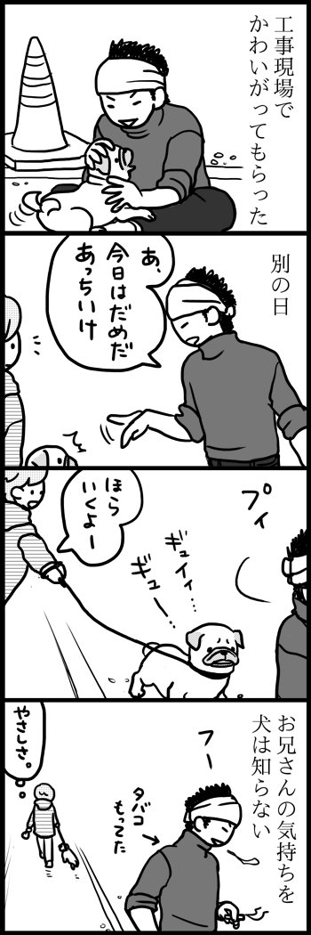 menglish222's tweet photo. パグまんが めー語 1巻より https://t.co/SFqiPbXI72