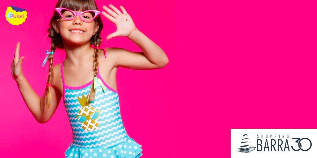 ShoppingBarra's tweet photo. Sábado é dia de banho de piscina e muita curtição com a criançada! ☀

Puket | L1 Praça Central https://t.co/MeibTr1QAE