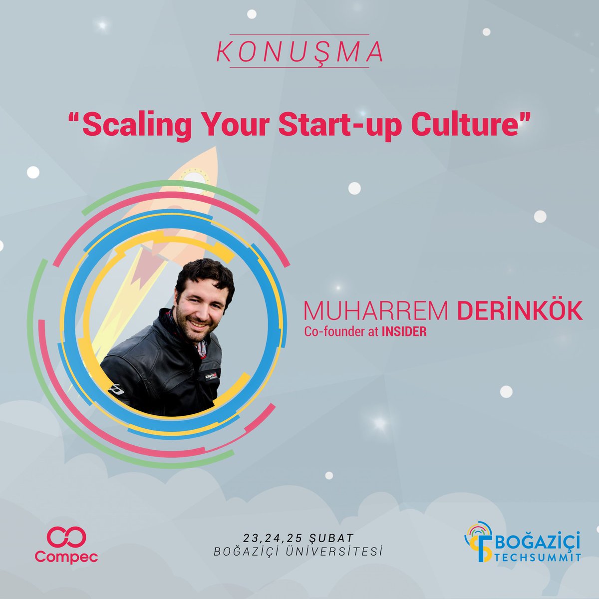 bouncompec's tweet image. Şirketlerin benimsediği kültür sence ne kadar önemli? Bir &quot;Start-up&quot; şirketinin kültürüne yakından bakmak ister misin? Insider&apos;dan Muharrem Derinkök ile birlikte &quot;Scaling Your Start-up Culture&quot; konuşması TechSummit&apos;18&apos;de sizlerle birlikte! #bountechsummit #compec