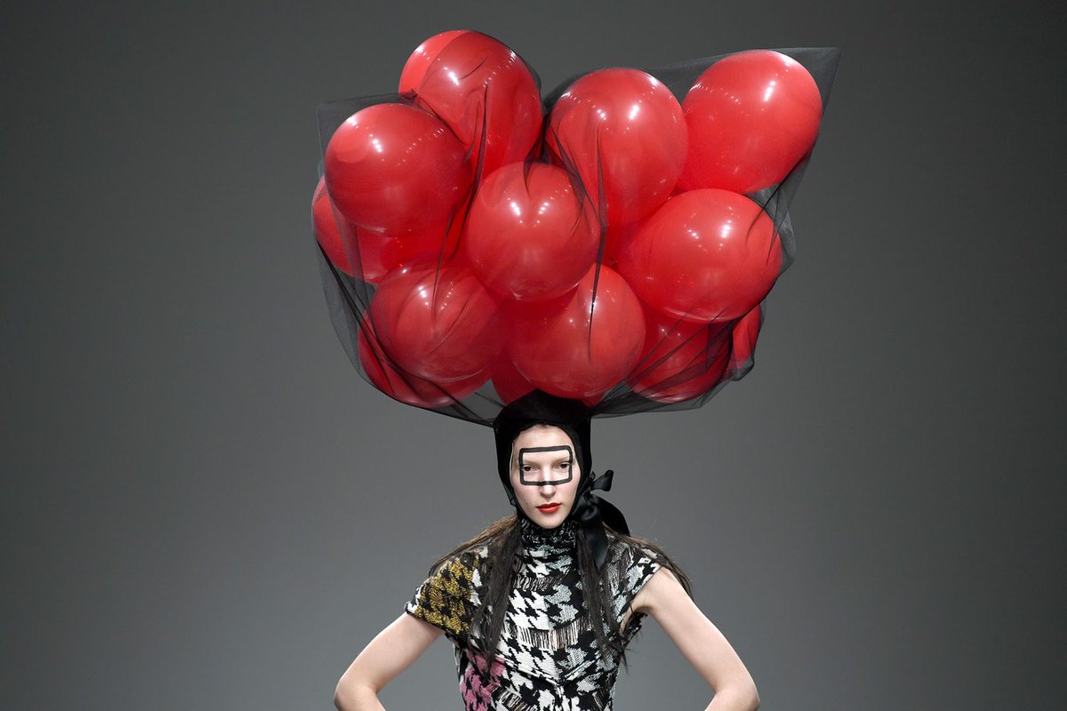 From Edwin Mohney's inflatable swimming pool dress at the Central Saint  Martins show, to Stephen Jones's balloon headpieces at Matty Bovan, get the  lowdown on the London Fashion Week #AW18 show season: