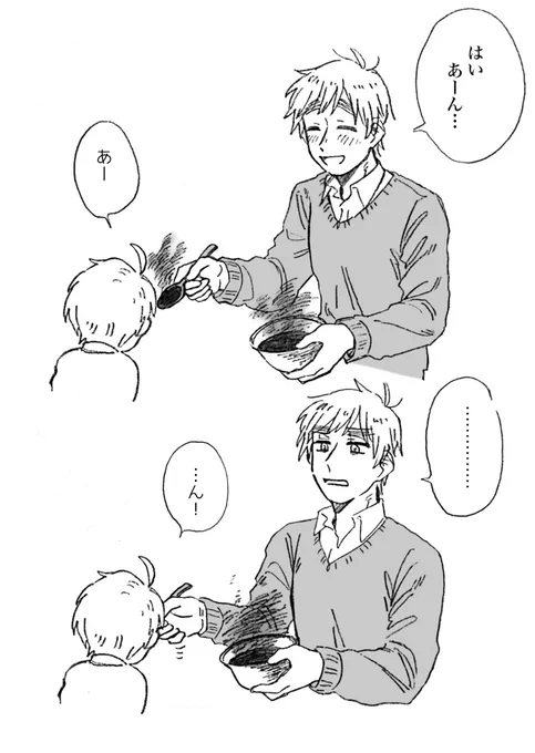 顔が動作につられる 