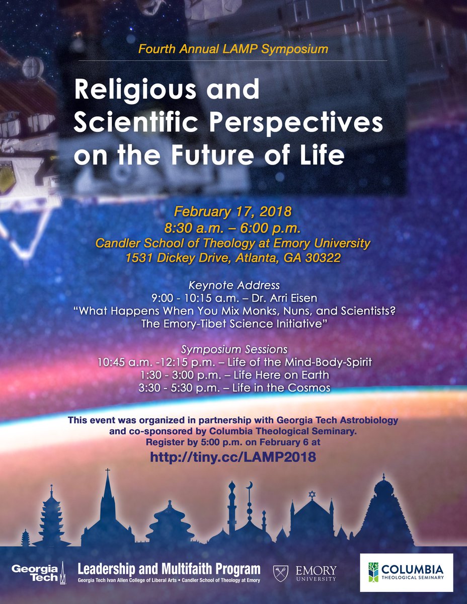 esaikawa's tweet photo. So excited to be a part of the #LAMP2018 Symposium "Religious and Scientific Perspectives on the Future of Life" starting soon! @LAMPAtlanta https://t.co/vRwQPeFewL