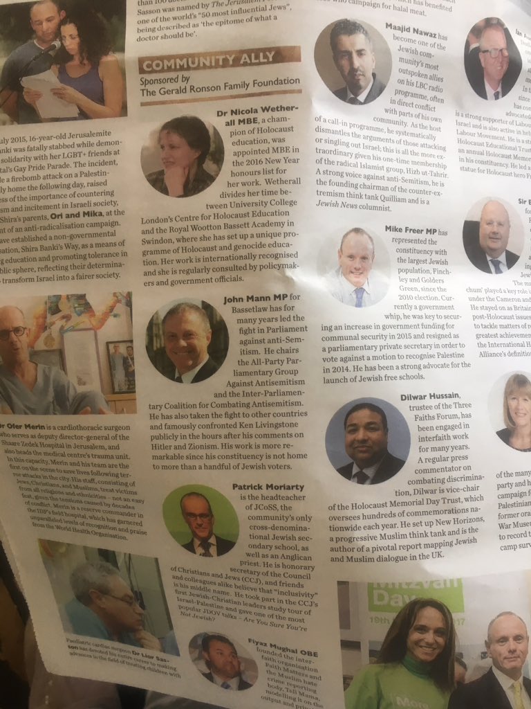 RWBAHolocaust's tweet photo. Honour for @RWBAcademy's Miss Wetherall to be among some remarkable @JewishNewsUK #NightofHeroes nominees featured today. https://t.co/drk7huMNiX #communityally https://t.co/rC3UYAL2rX