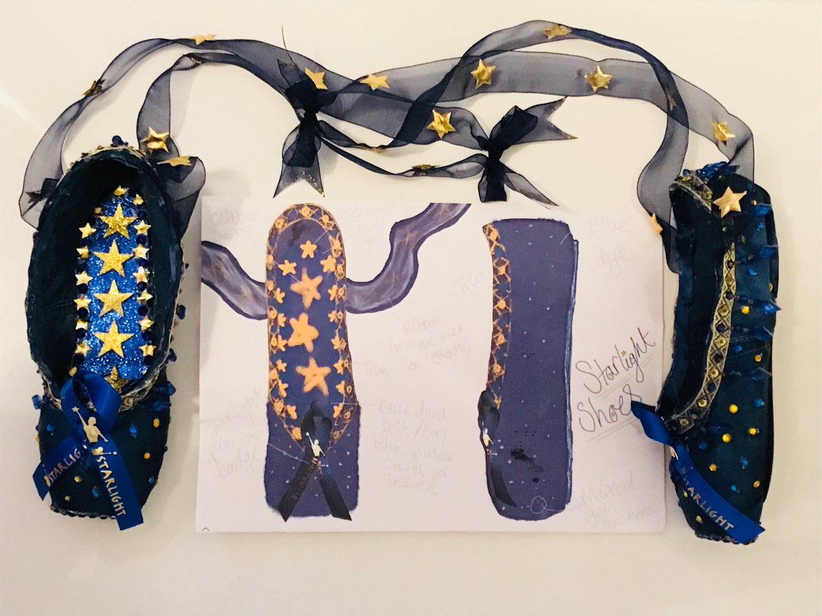 kimberleyrose_x's tweet photo. ‘Starlight’ Embellished Pointe Shoes. Designed and made as a gift for Starlight Children’s Foundation 💙✨
#blue #starlight #embellished #pointeshoes #star #sparkly #handmade #gift #ballet https://t.co/88GQp8XKMC