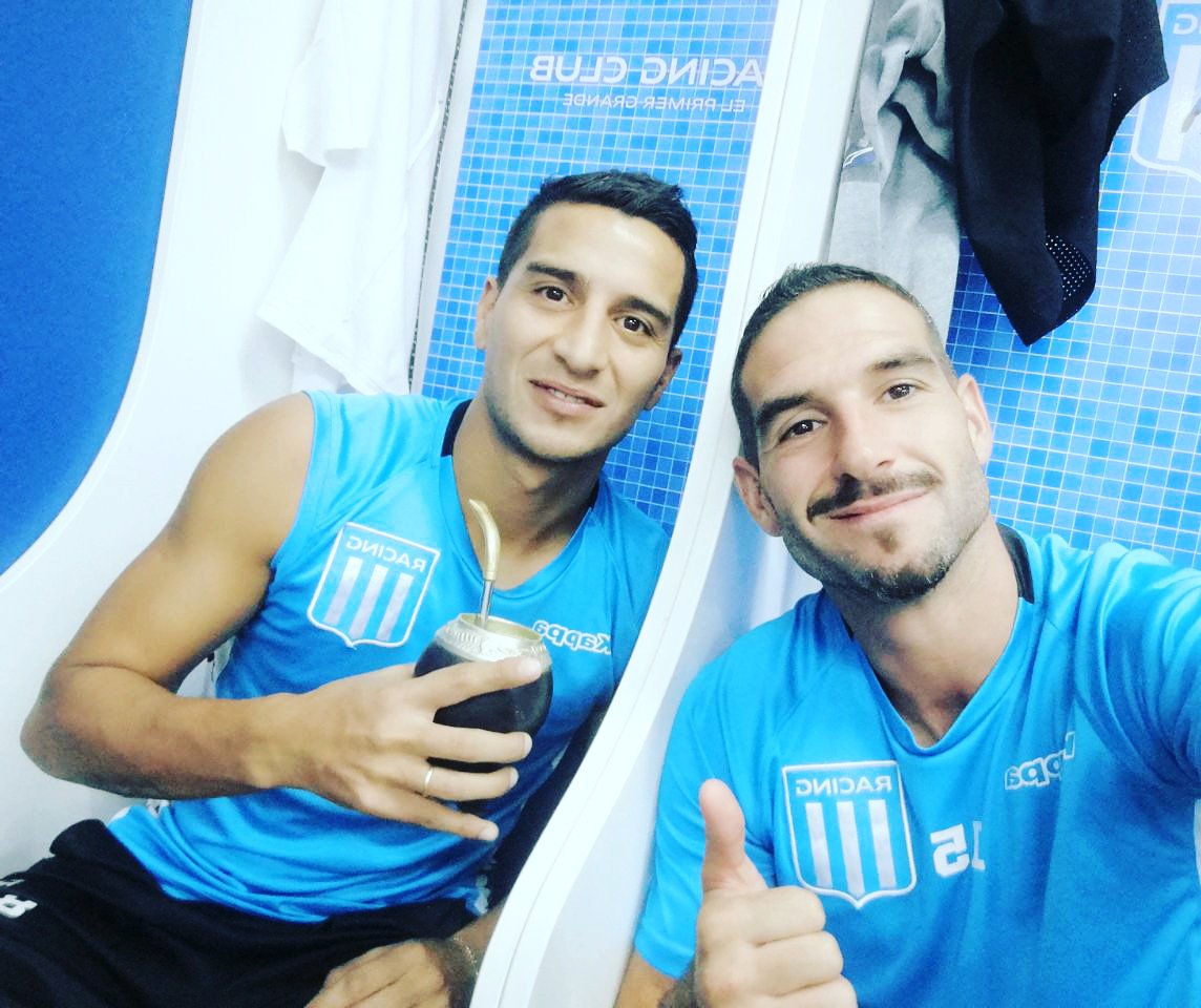 Disfrutando el triunfo de ayer con JJ la poditiva hno!!! #capitan #licha #pulpo #Racing