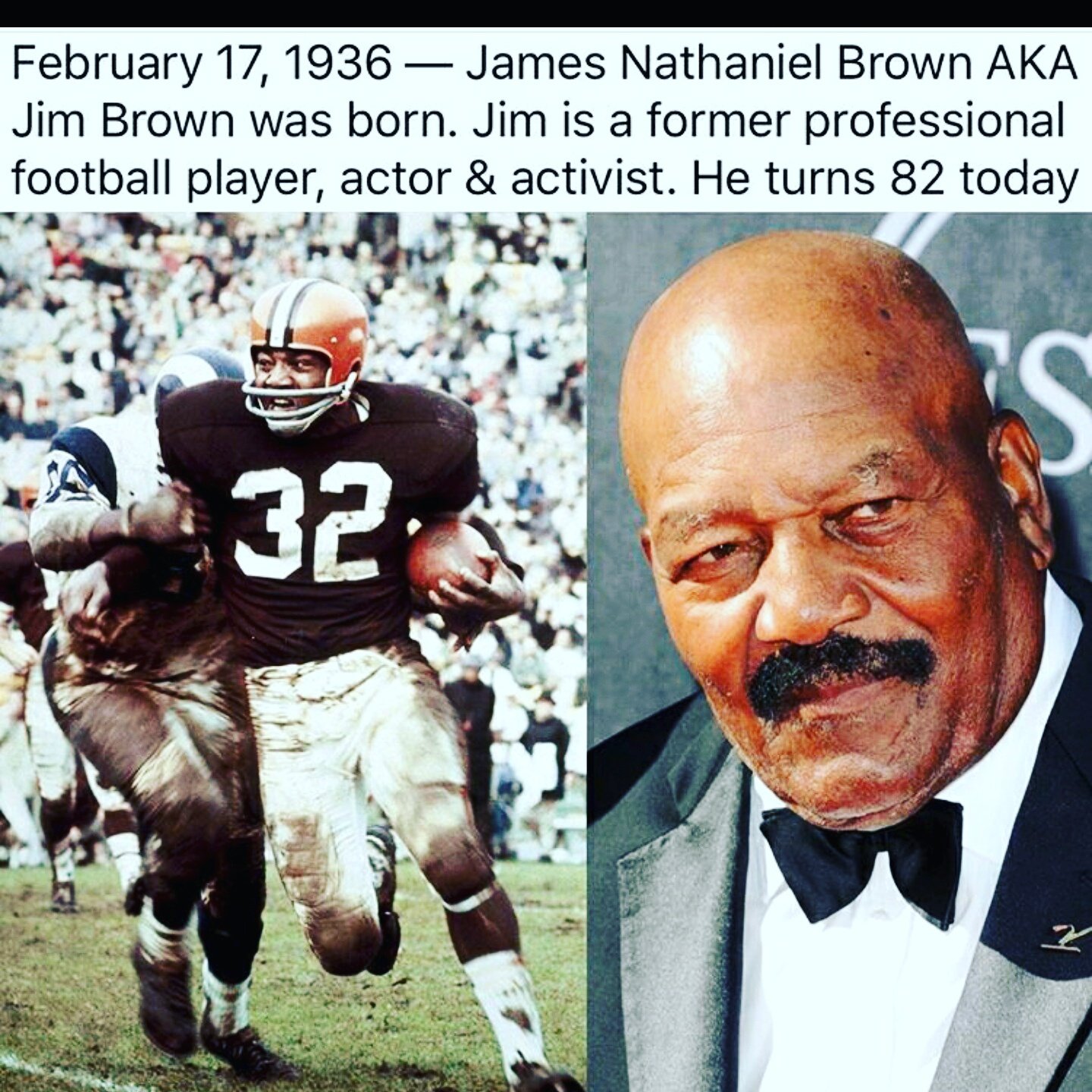 Happy, Happy Birthday Jim Brown. 