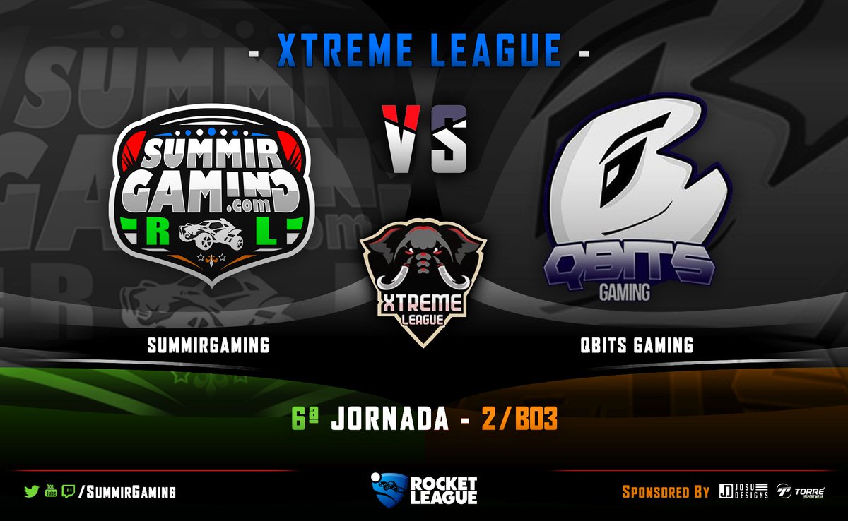 SummirGaming's tweet photo. 🚗#RocketLeague | 🏆Liga XTREME League De @xtremeleagueRL

🗓Hoy Sábado 17 De Febrero - 19:00h

🆚@QbitsGaming 

📺https://t.co/4P8JS82PV8    

🍀Mucha suerte a nuestros jugadores @DavidSanchezMa7 @SuperjoninRL y @NeosMaxi !

🦁¡#GoSummir! https://t.co/Kibe5qCvc3